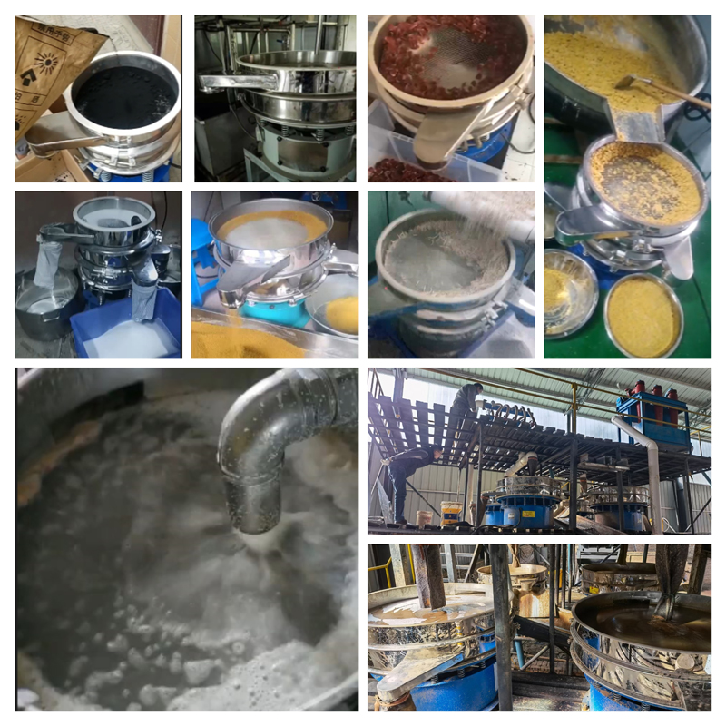 圓形振動篩適用行業(yè)：食品，陶瓷，醫(yī)藥，冶金，化工等行業(yè)。