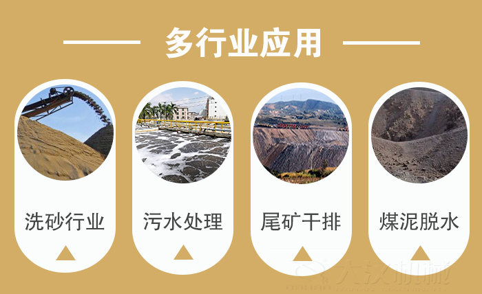礦用直線振動(dòng)篩適用行業(yè)：洗砂行業(yè)，污水處理，尾礦干排，煤泥脫水。