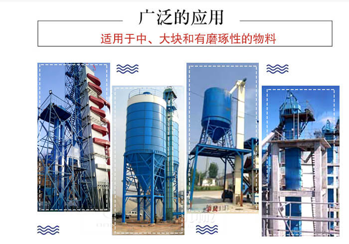 斗式提升機主要適用范圍主要是化工，糧食，建筑材料較多。