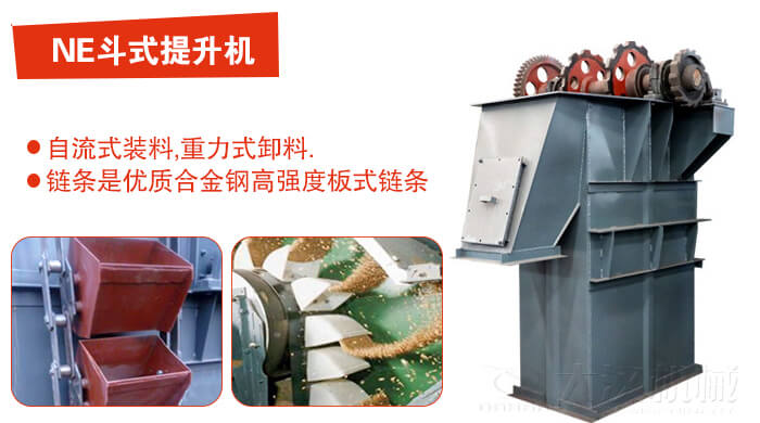 斗式提升機有：板鏈式，皮帶式等多種形式主要依靠料斗完成物料的提升目的。