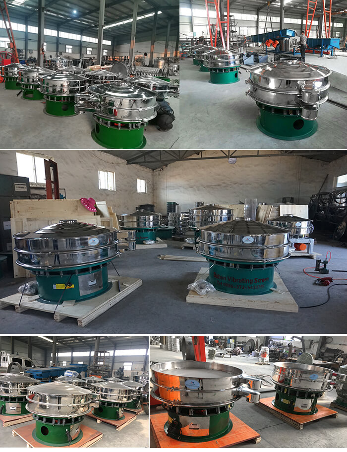 展示廳展示旋振篩，批量展示不銹鋼振動篩，包裝氣體保護(hù)振動篩，批量展示碳鋼旋振篩